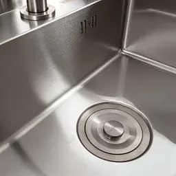 Кухонна мийка CM 47x38 прихована нержавійка Platinum Handmade + змішувач, Нержавіюча сталь - мініатюра 6