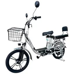 Електровелосипед Minako U18" 600W 48V 18Ah + сидіння/багажник сірий