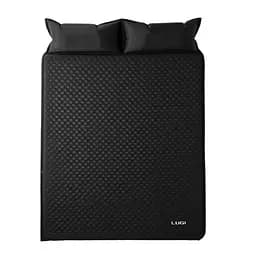 Надувной матрас 190х130 см походный туристический Camping самонадувающийся коврик для палатки кемпинга отдыха сна Черный Yiwu LU-027B