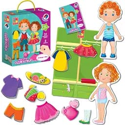 Гра настільна Vladi Toys магнітна одягалка Олівер і Мія (VT3702-12) - мініатюра 2