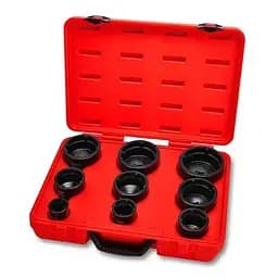 Набір головок для стопорних гайок із внутрішніми зубцями (KM4-KM12) 9 од. Toptul hoz0014543