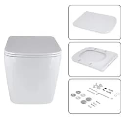 Набір Q-tap Nest 4 в 1 підвісний унітаз Tern Ultra Quiet 525x345x360 + комплект інсталяції QT17332303AW47506 - мініатюра 6