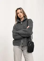 Женская сумка Sambag Modena черная 19 х 11 х 3 см (96193001)