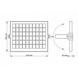 Прожектор Videx LED 30W 5000K автономний (VL-FSO-1005) - мініатюра 5