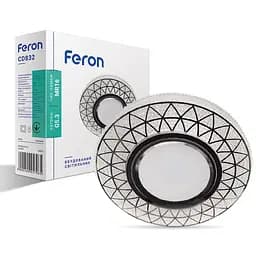 Вбудований світильник Feron CD832 під лампу з підсвіткою прозорий