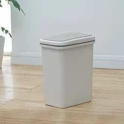 Відро для сміття MBM My Home з кришкою 10 л сіре (BIN-04 10L GRAY) - мініатюра 4