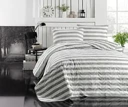 Покривало стьобане з наволочкою Eponj Home - Hook gri сірий 160x220