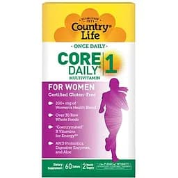 Вітаміни та мінерали Country Life Core Daily-1 Multivitamins Women, 60 таблеток