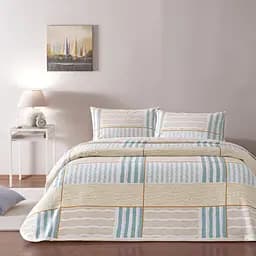 Постільна білизна з покривалом-піке Willow Sari / простирадло на резинці Tac pbe0051409