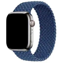 Плетений ремінець CasePro Unity Braided Solo Loop Blue для Apple Watch 42mm/41mm/40mm/38mm (Size M)