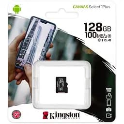 Карта пам'яті Kingston microSDXC 128GB UHS-I A1 (SDCS2/128GBSP) - мініатюра 3