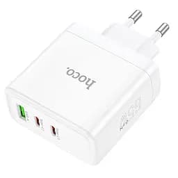МЗП Hoco N30 Glory PD65W+QC3.0 (1USB-A/2C) White - мініатюра 3