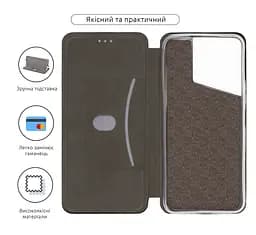 Чехол-книжка для TECNO Pova Neo 3 (LH6n), G-Case, черный, кожаный чехол-книжка из экокожи (PU) и TPU, с магнитом, с подставкой и вместительным кардхолдером, противоударный, защита всего корпуса, ArmorStandart (ARM73669) - мініатюра 3