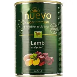Влажный корм для взрослых собак Nuevo Adult с ягненком и картофелем 400 г (95010 (407))