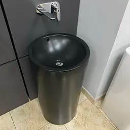 Умивальник VBI Matera black matt напольний VBI-019007, Чорний матовий - мініатюра 3