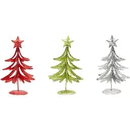 Новогодняя декорация Devilon Елка 15 см 1 шт. в ассортименте (000715-3)