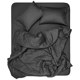 Простирадло на резинці Ardesto Mix & Match Premium сатин 180x200+30 см сіре (ART1820FSY) - мініатюра 5