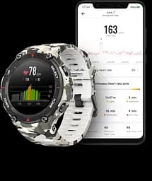 Смарт-годинник Amazfit T-Rex Camo Green захищений водонепроникний - мініатюра 6