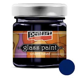 Фарба вітражна Pentart на основі розч. холодної фіксації Блакитна 30 мл