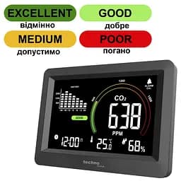 Метеостанція Technoline WL1028 Black (WL1028), Чорний - мініатюра 2