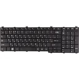 Клавіатура для ноутбука TOSHIBA Satellite C650, L650 чорний, чорний фрейм