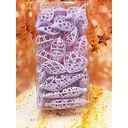 Набір підвісок легкі блискучі 40 шт Ліловий