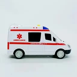 Дитяча автомодель "Швидка допомога" АвтоПром 7994, 17х7 см, звукові та світлові ефекти - мініатюра 2