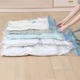 Набір вакуумних пакетів 10 шт 50*60 компактне зберігання одягу, ковдр, подушок та сезонних речей - мініатюра 4