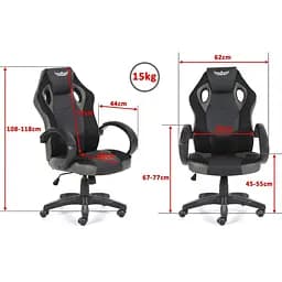 Комп'ютерне крісло Nordhold Ullr Red - мініатюра 8