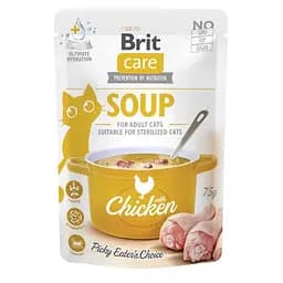 Корм вологий Суп для кішок Brit Care Soup with Chicken з куркою, 75 г