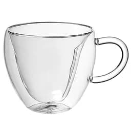 Набір чашок Maxmark із подвійними стінками, 250 мл прозорий (MK-2746DW)