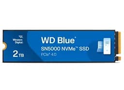 Твердотельный SSD-накопитель 2 ТБ, Western Digital Blue SN5000, PCI-E 4.0 x4, M.2 2280, 3D TLC, 5150/4850 МБ/с (WDS200T4B0E)