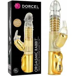 Вібратор кролик Dorcel Orgasmic Rabbit 25 см золотий