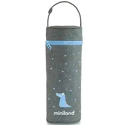 Термосумка Miniland Thermibag Azure для термосів та пляшечок, 22х8 см, сірий із блакитним (89240)