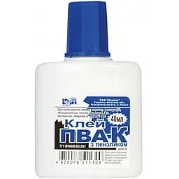Клей ПВА "КІП" 40г. з пензликом (4820078511309)(SC)