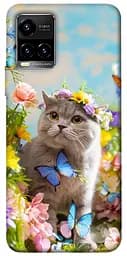 Чохол Demsky Spring cat для Vivo Y21 / Y33s