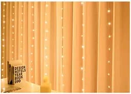 Гірлянда штора LED Star Sun Lamp великі краплі роси 3х2.5 метра 200 led з пультом - мініатюра 7