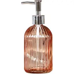 Дозатор скляний помаранчевий Crystal Lines 400 мл (83231004_Помаранчевий)