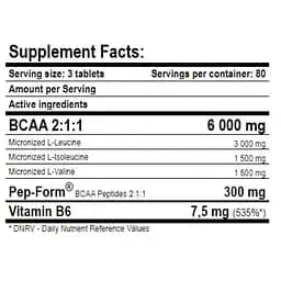 Амінокислоти Amix MuscleCore BCAA with PepForm 240 таблеток - мініатюра 2