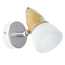 Світильник Brille HTL-156/1 настінний накладний спот дерев'яний E14