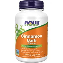 Кора кориці Now Foods Cinnamon Bark 600 мг 120 капсул