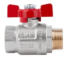 Кран кульовий Icma 3/4" прямий №351 (87351AE11) - мініатюра 2