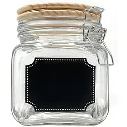 Ємність для сипучих продуктів SnT з бамбуковою кришкою 800 мл (7088-1)