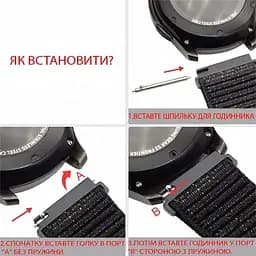Ремінець BeCover Nylon Style для Huawei Watch GT / GT 2 46 mm / GT 2 Pro / GT Active / Honor Watch Magic 1/2 / GS Pro / Dream Red (705878) - мініатюра 5