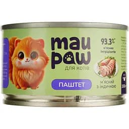 Набір вологого корму для дорослих котів MAU PAW  1.2 кг (11 шт. + 1 шт. подарунок х 100 г) - мініатюра 4