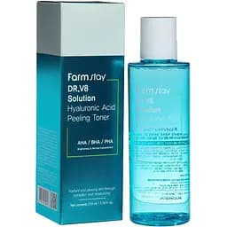 Тонер для лица FarmStay DR.V8 Solution Hyaluronic Acid Peeling Toner 210 мл