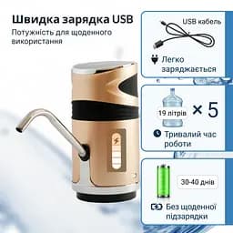 Електрична помпа для води ViO E12-DS gold, із захистом від дітей - мініатюра 3