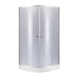 Набор: Lidz душевая кабина Latwa SC90x90. SAT.LOW.GR, стекло тонированное 4 мм + поддон Kupala, Универсальная, тонированная
