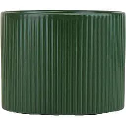 Кашпо для цветов LED Azul керамика зеленое (7025226)