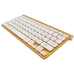 Бездротова російська клавіатура mini та миша keyboard 908 + приймач Золота - мініатюра 4